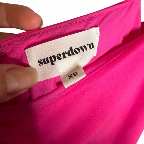 NEW Superdown Revolve Addison Hot Pink Maxi Dress - Picture 3 of 5